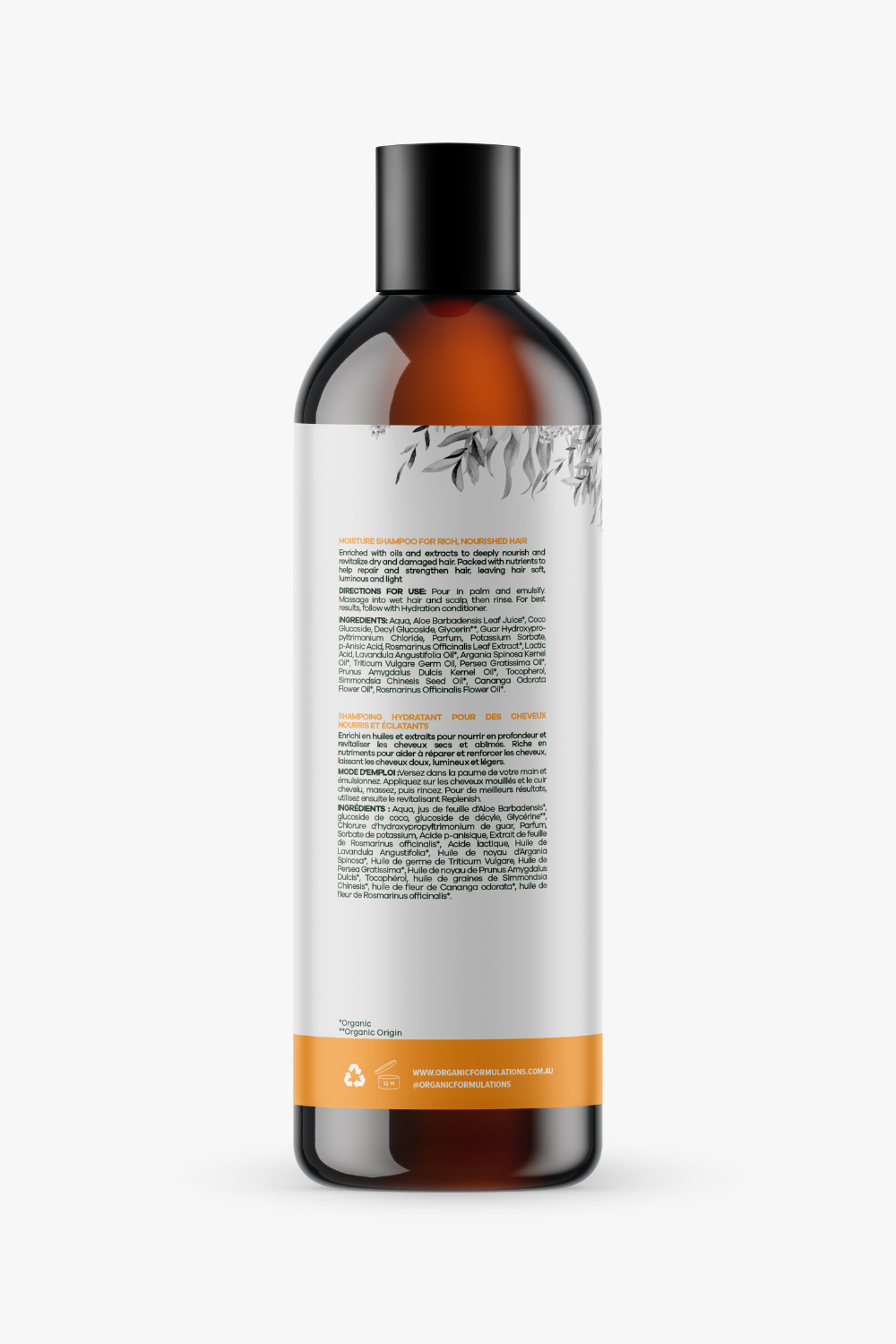 Shampooing Mandarine & Géranium Rose