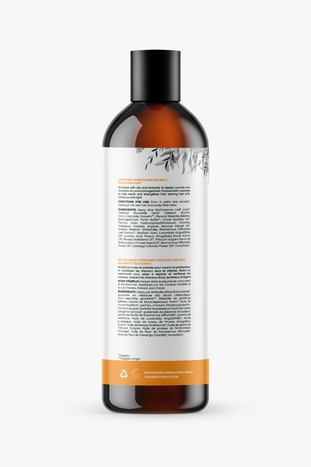 Après-shampooing mandarine et géranium rose